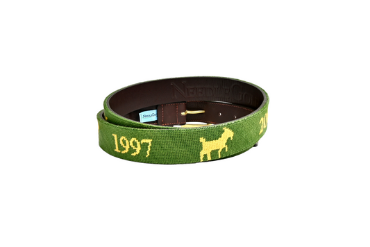 Augusta GOAT Needlepoint Belt