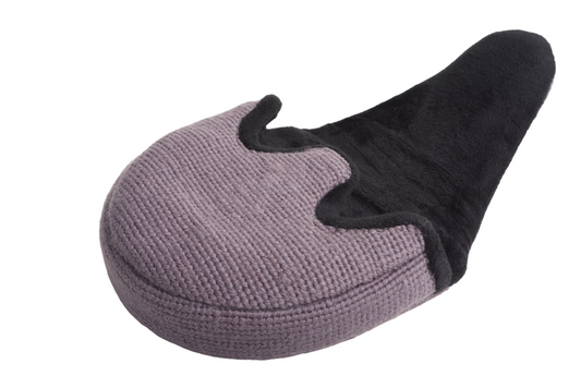 Jolly Roger Putter Headcover in Satin Grey Needlepoint for Ultimate Club Protection