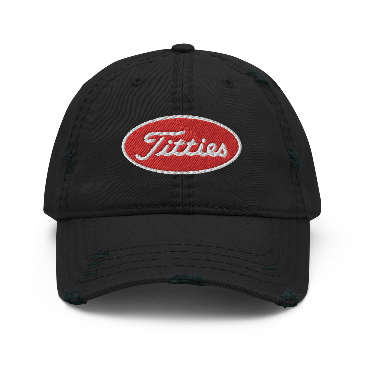 Titties Distressed Baseball Hat