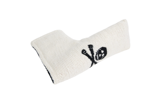 Jolly Roger White/Black Needlepoint Blade Putter Headcover
