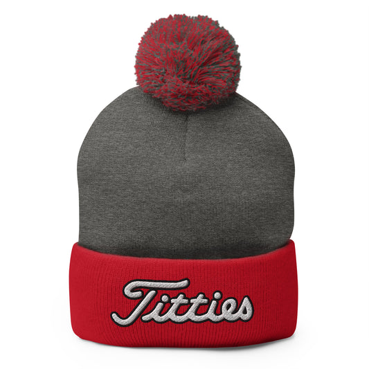 Titties Pom-Pom Beanie