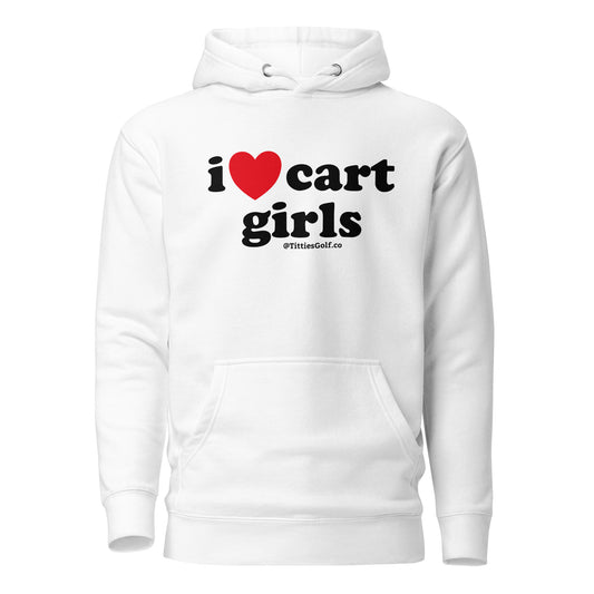 I Love Cart Girls Hoodie