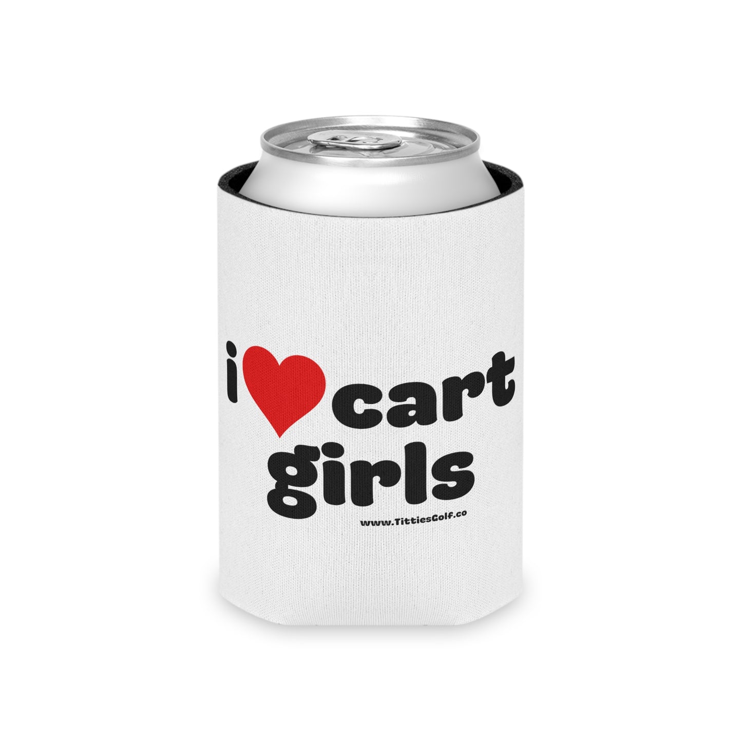 I Love Cart Girls Koozie