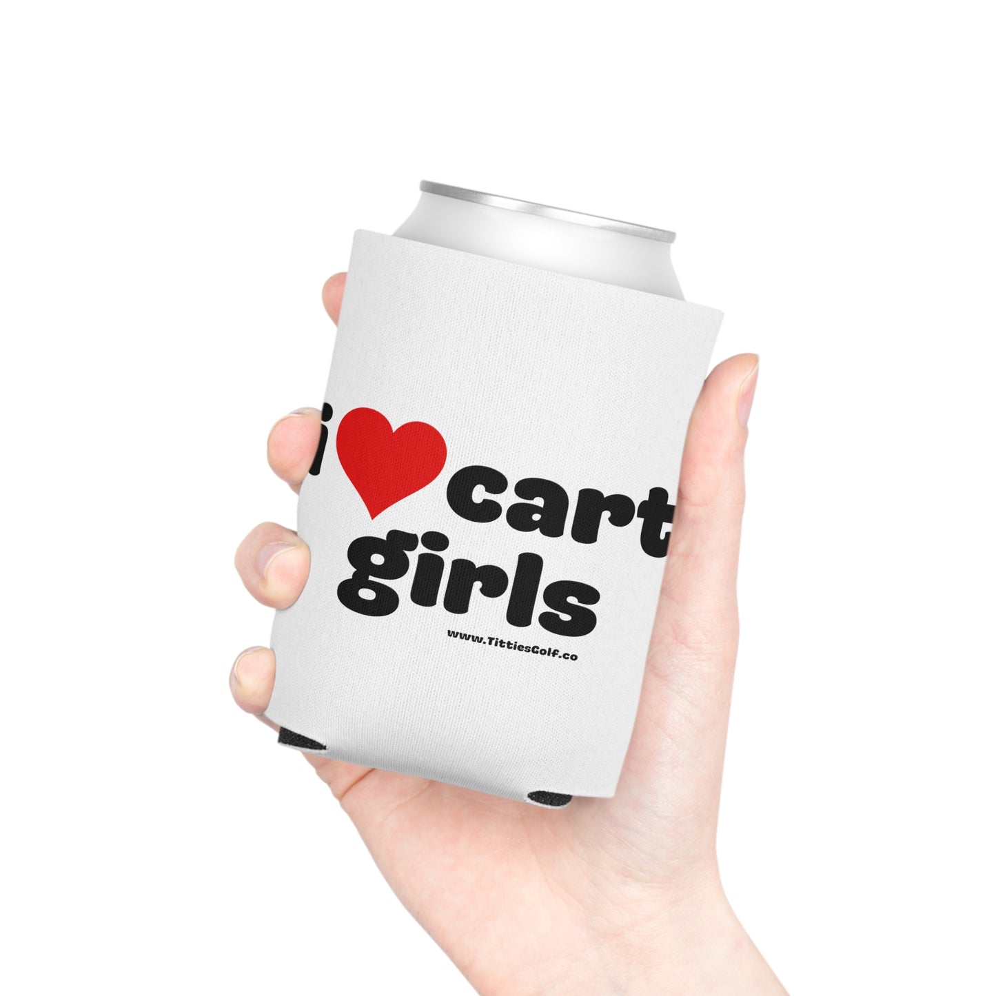 I Love Cart Girls Koozie