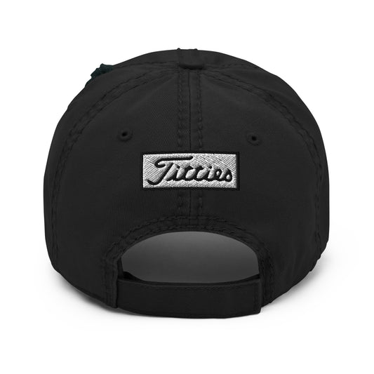 Titties Distressed Baseball Hat
