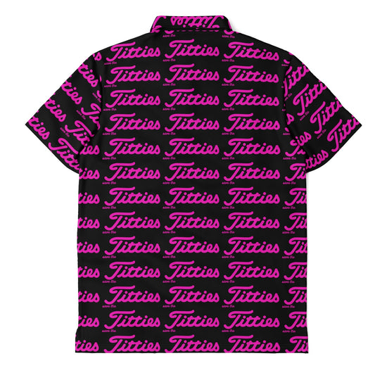 Printed Pattern 'save the Titties' Polo