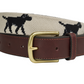 Labrador Retriever Needlepoint Belt