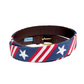 Stars and Stripes Needlepoint Belt