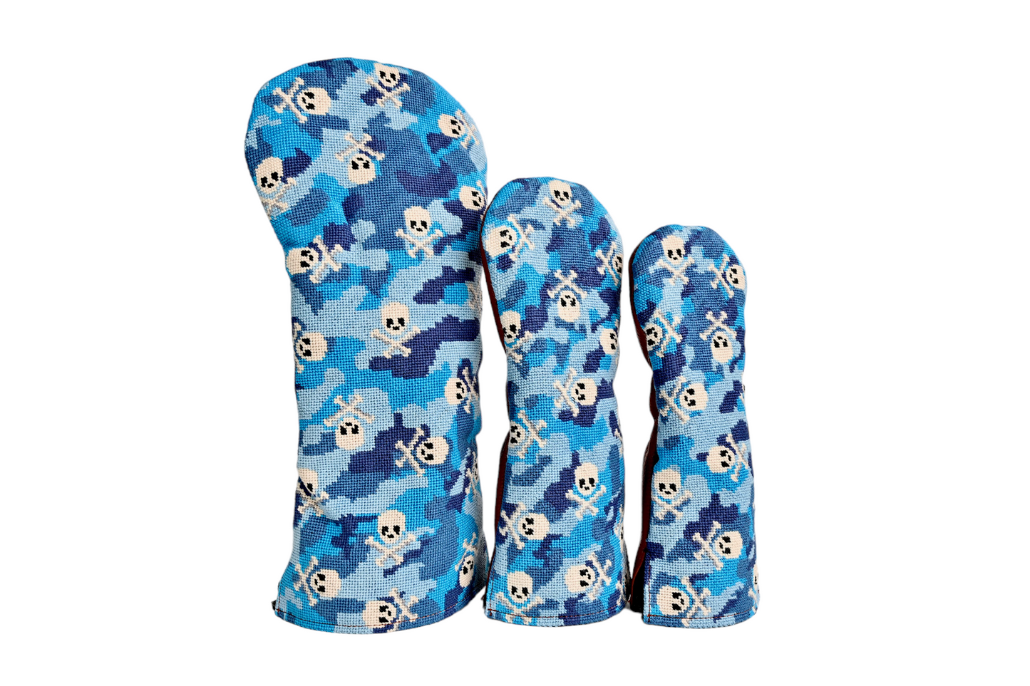 Dancing Jolly Roger Camo Needlepoint Wood Headcover