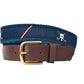 Jolly Golfer Navy Ribbon Canvas Belt