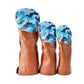Blue Camouflage Needlepoint Wood Headcover