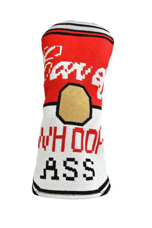 Can of Whoop-Ass Needlepoint Driver Headcover