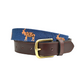 Striped GOAT Needlepoint Belt
