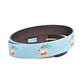 Tropical Santa Claus Needlepoint Belt