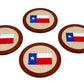 Texas Flag Needlepoint Coaster Set
