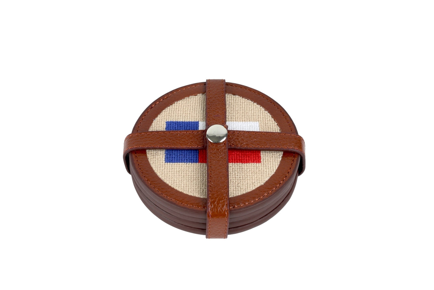 Texas Flag Needlepoint Coaster Set