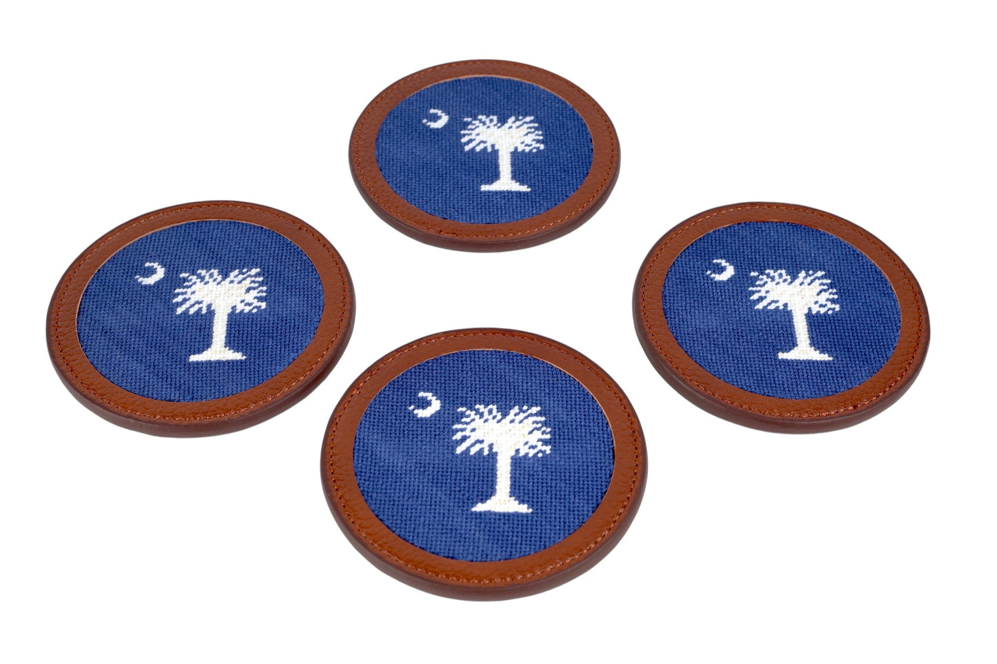South Carolina Needlepoint Coaster Set