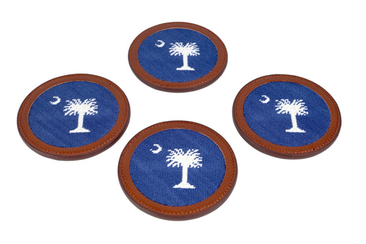 South Carolina Needlepoint Coaster Set