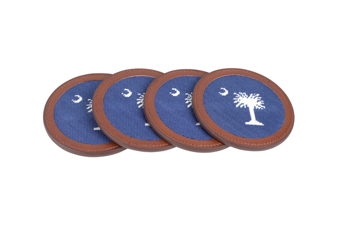 South Carolina Needlepoint Coaster Set