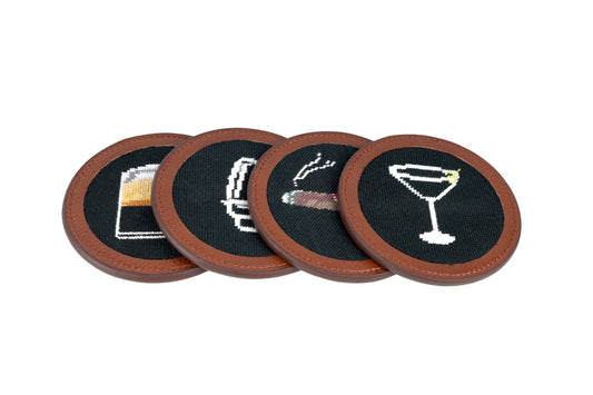 19th Hole Needlepoint Coaster Set