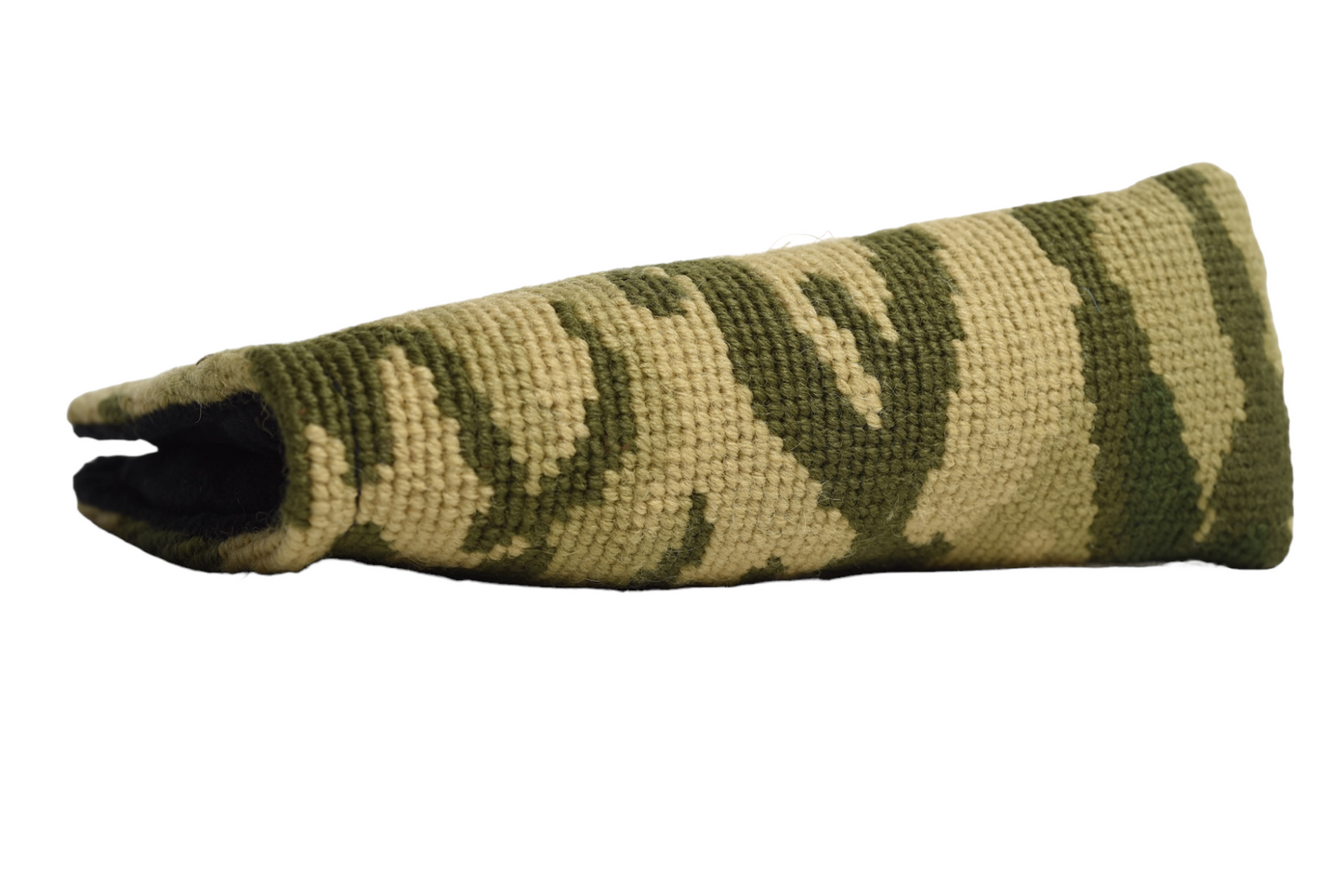 Camouflage Green Putter Headcover - Stylish Needlepoint Blade Design