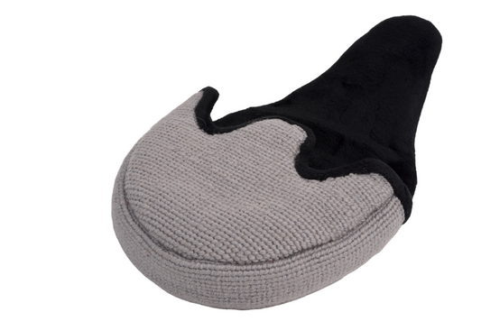 American Flag Putter Headcover - Grey Needlepoint Mallet Design