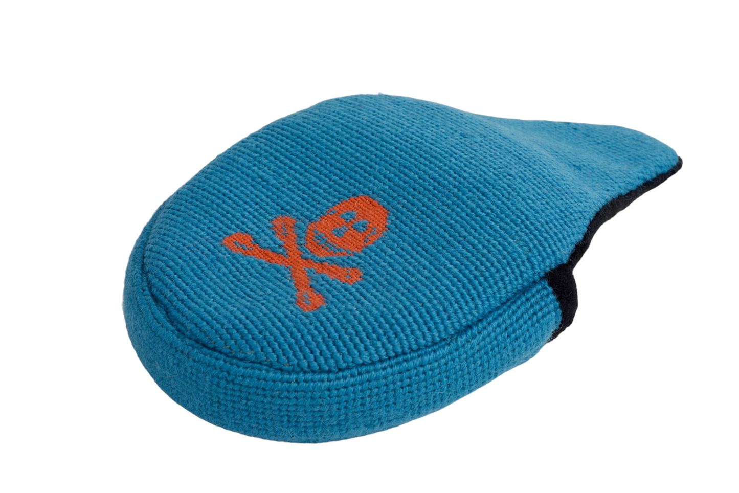 Jolly Roger Blue Putter Headcover - Needlepoint Mallet Design