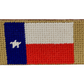 Texas Flag Needlepoint Alligator Embossed Belt