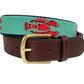 Lobster Needlepoint Canvas Belt