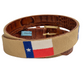 Texas Flag Needlepoint Alligator Embossed Belt