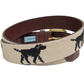 Labrador Retriever Needlepoint Belt