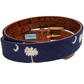 South Carolina Needlepoint Alligator Embossed Belt
