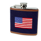 American Flag Needlepoint Flask