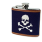 Jolly Roger Needlepoint Flask