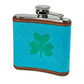 Shamrock Needlepoint Flask