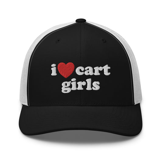 I Love Cart Girls Trucker Hat