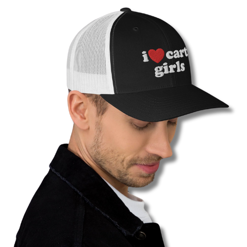 I Love Cart Girls Trucker Hat