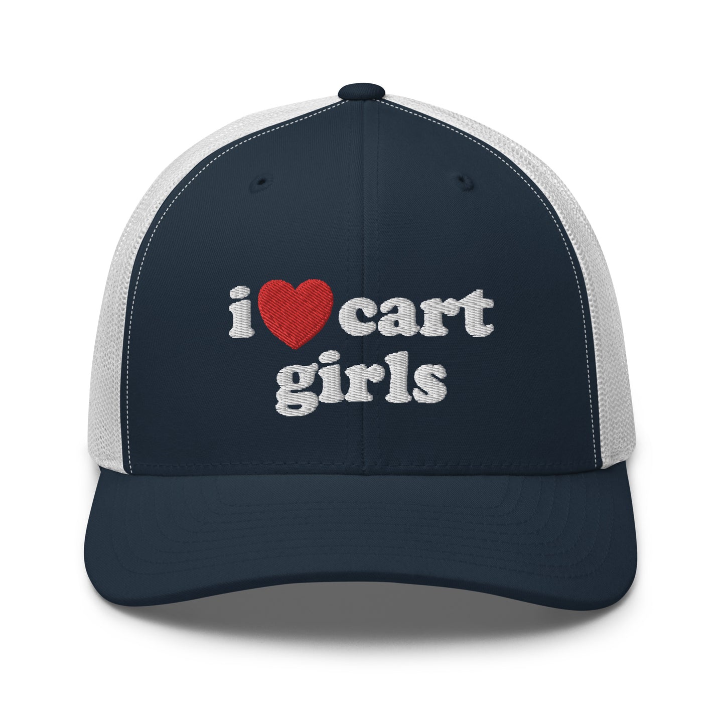 I Love Cart Girls Trucker Hat