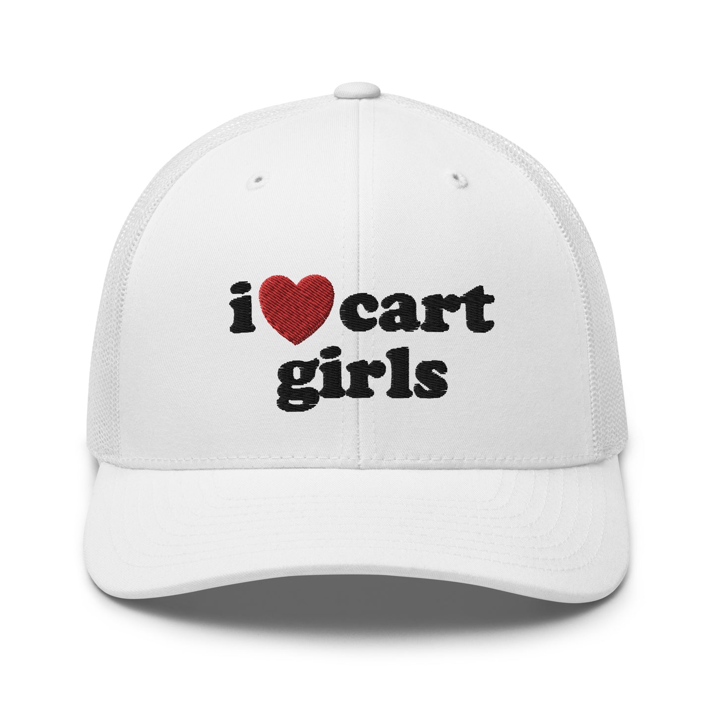 I Love Cart Girls Trucker Hat