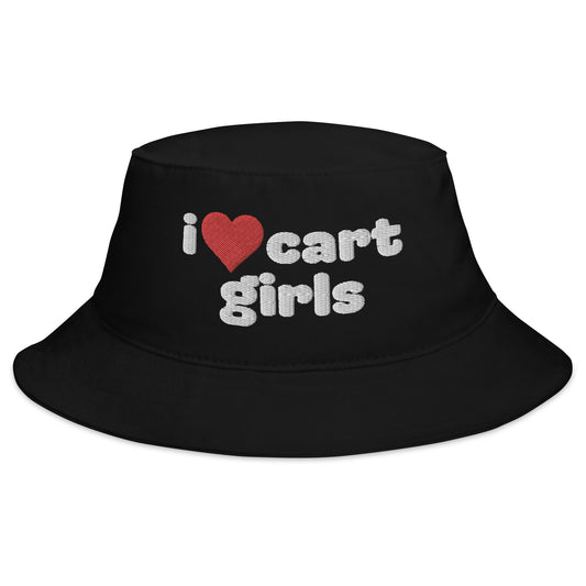 I Love Cart Girls Bucket Hat