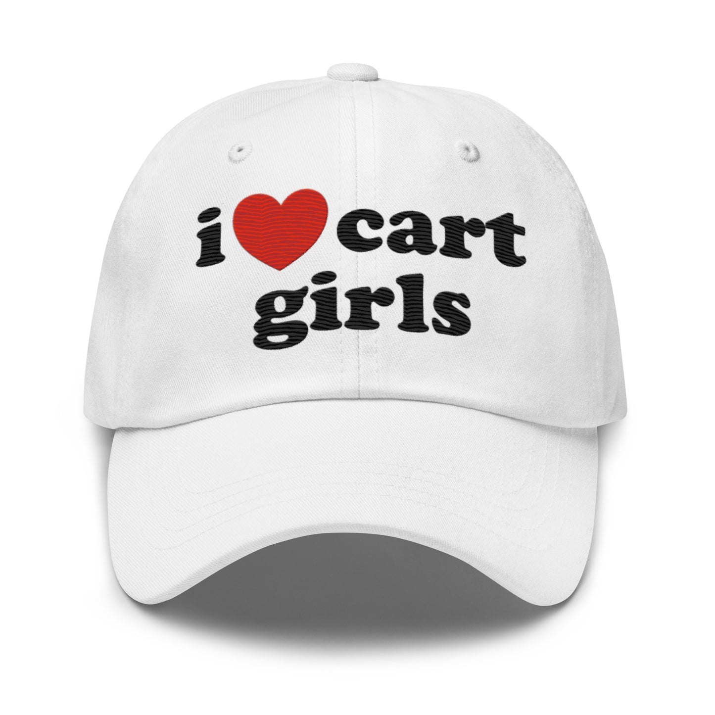 I love cart girls baseball hat