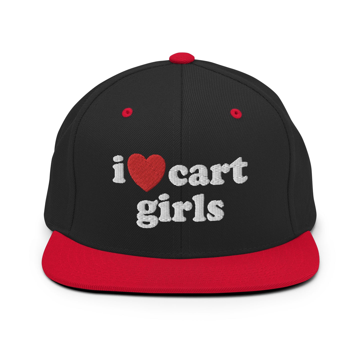 I Love Cart Girls Snapback Hat