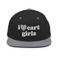 I Love Cart Girls Snapback Hat