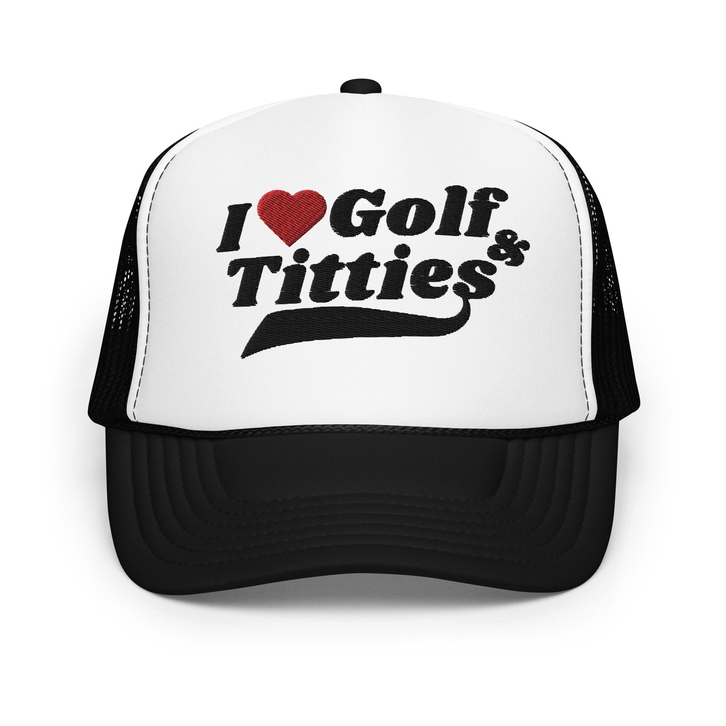 I Love Golf & Titties Trucker Hat(NEW)