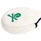 Jolly Roger Needlepoint Mallet Putter Headcover in White and Green