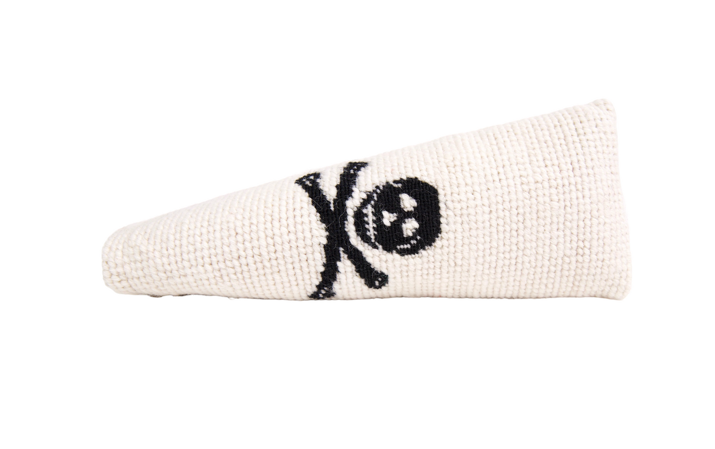 Jolly Roger White/Black Needlepoint Blade Putter Headcover