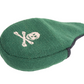 Jolly Roger Needlepoint Mallet Putter Headcover in Kelly Green