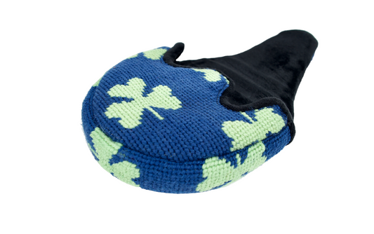 Shamrock Needlepoint Mallet Putter Headcover for Style and Protection