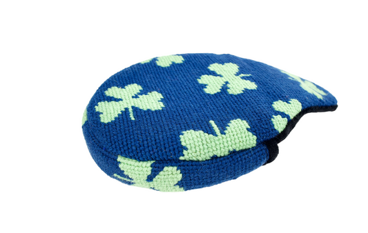 Shamrock Needlepoint Mallet Putter Headcover for Style and Protection