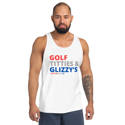 Golf, Titties & Glizzy’s Tank Top